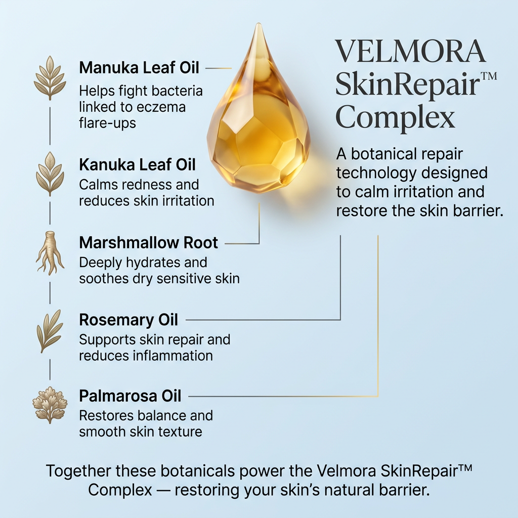 Velmora Manuka Repair Cream – Daily Barrier Defence for Dry, Irritated Skin (250g)