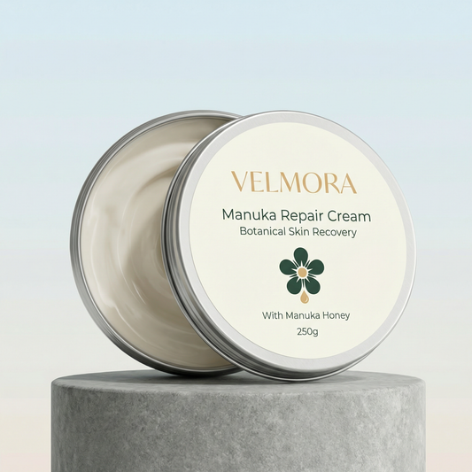 Velmora Manuka Repair Cream – Daily Barrier Defence for Dry, Irritated Skin (250g)